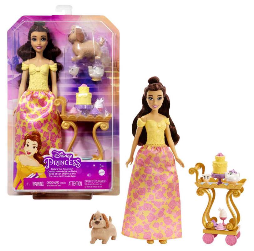 Disney Princess Belle’s Tea Time Cart Doll And Playset